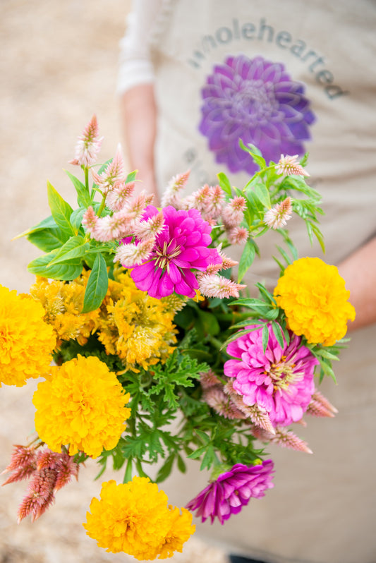 Blooming with Purpose: Portrait Session with Whole Hearted Blooms Inc in West Sacramento